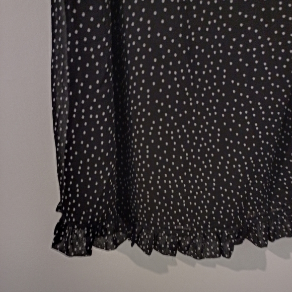 Miss Cherry polka dot Frill high neck Mini in size 10 - Picture 3 of 11